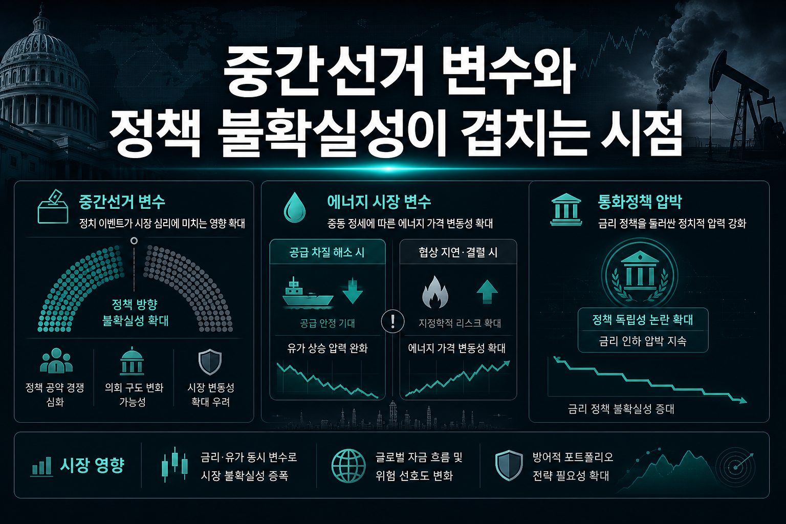 중간선거 변수와 정책 불확실성이 겹치는 시점