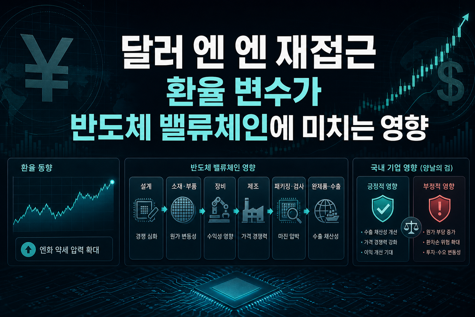 달러-엔 158엔 재접근, 환율 변수가 AI·반도체 밸류체인에 미치는 영향