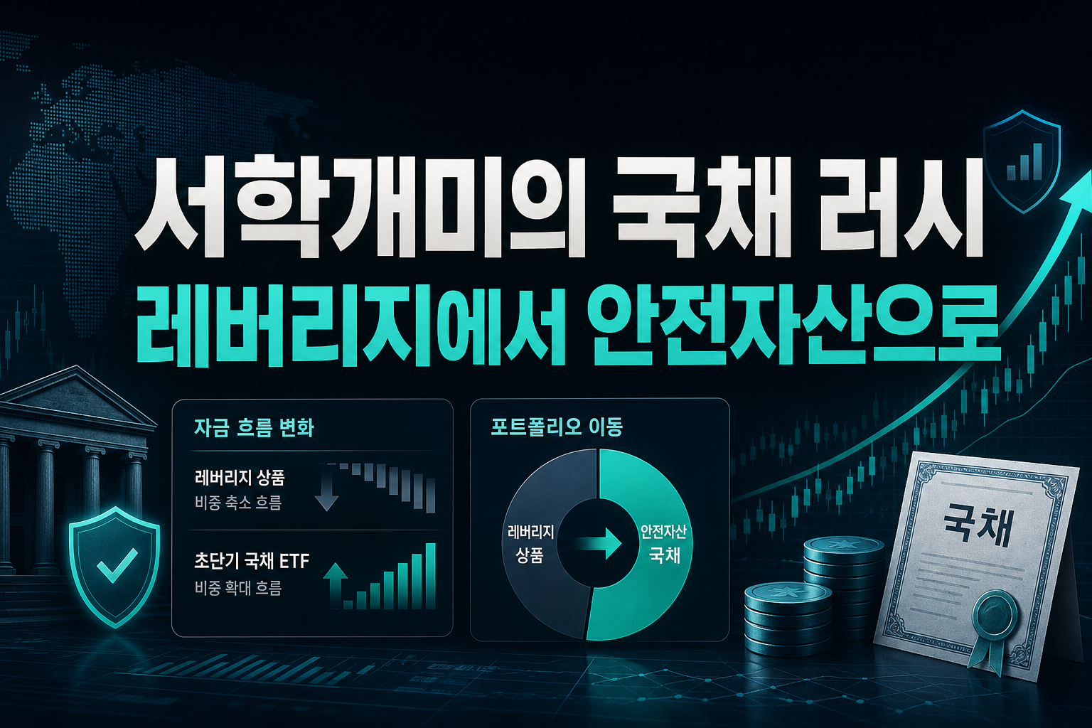 서학개미의 국채 ETF 러시, 레버리지에서 안전자산으로