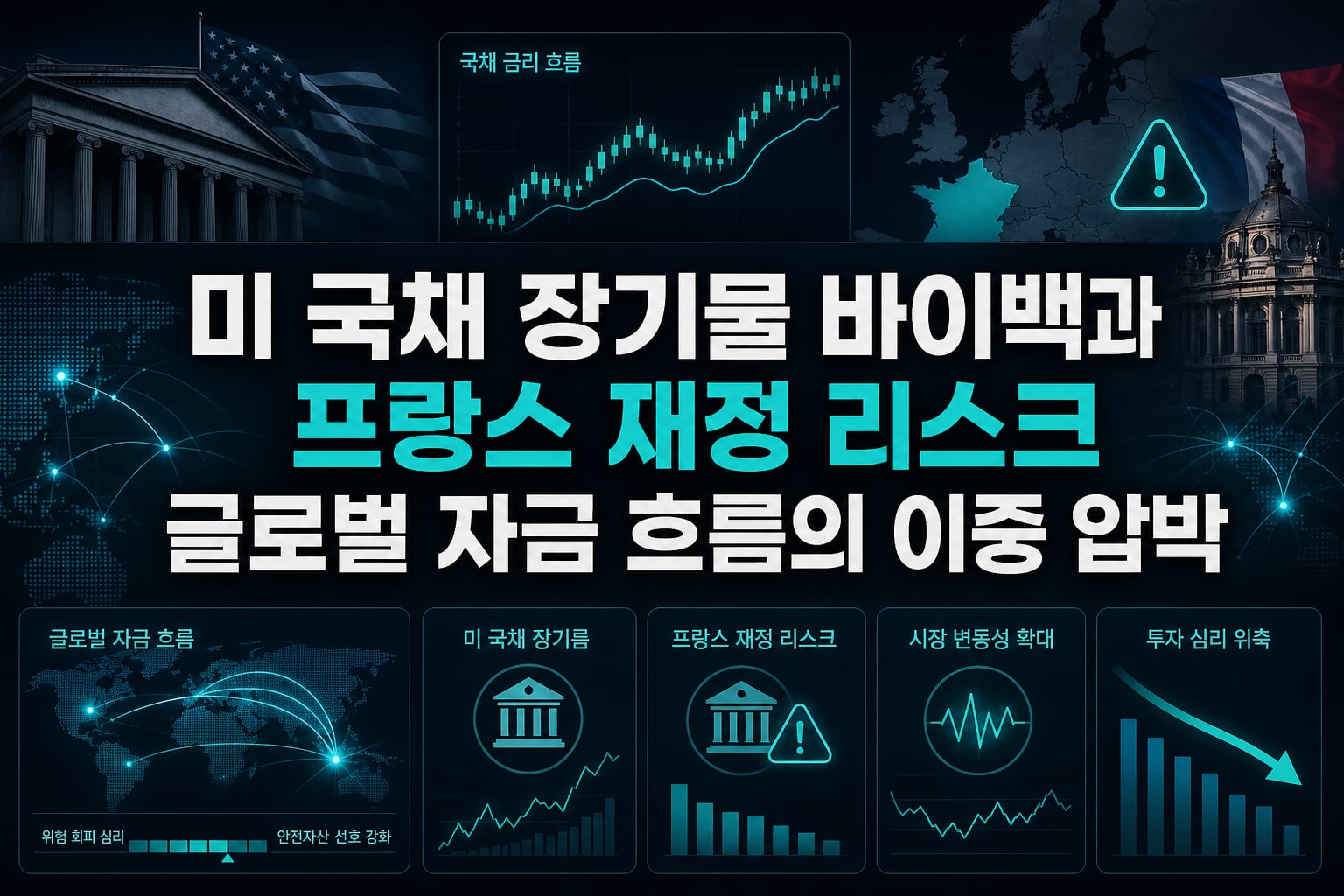 미 국채 장기물 바이백과 프랑스 재정 리스크, 글로벌 자금 흐름의 이중 압박