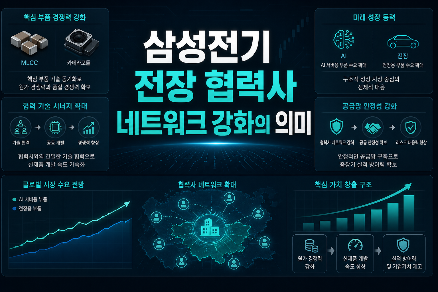 삼성전기, AI·전장 협력사 네트워크 강화의 의미