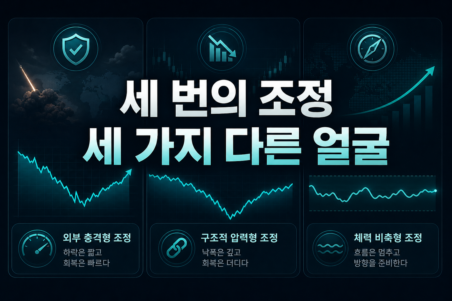세 번의 조정, 세 가지 다른 얼굴