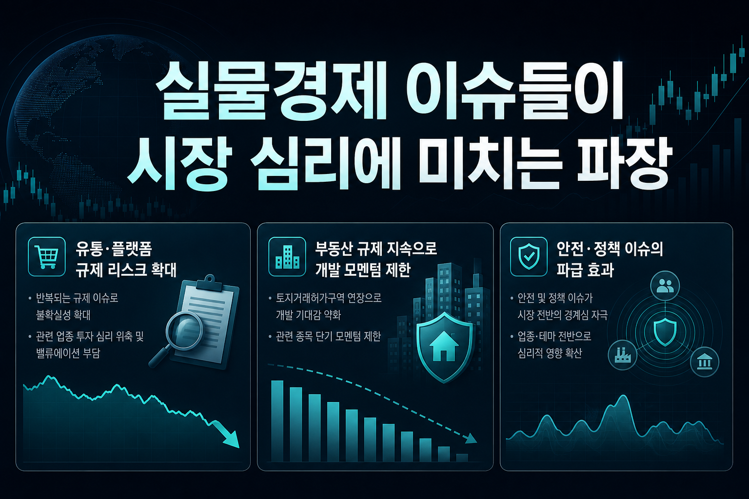 실물경제 이슈들이 시장 심리에 미치는 파장