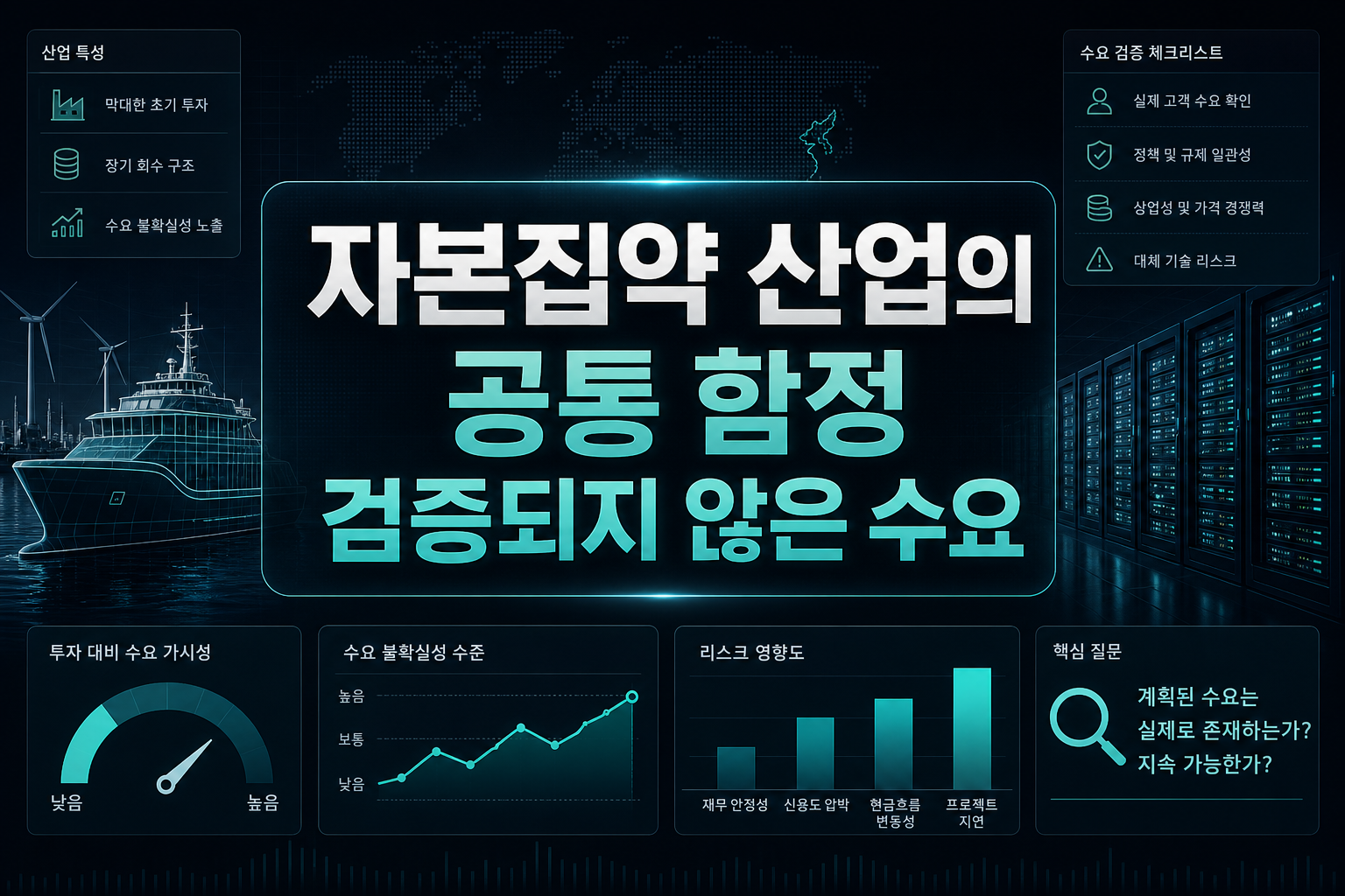 자본집약 산업의 공통 함정, 검증되지 않은 수요