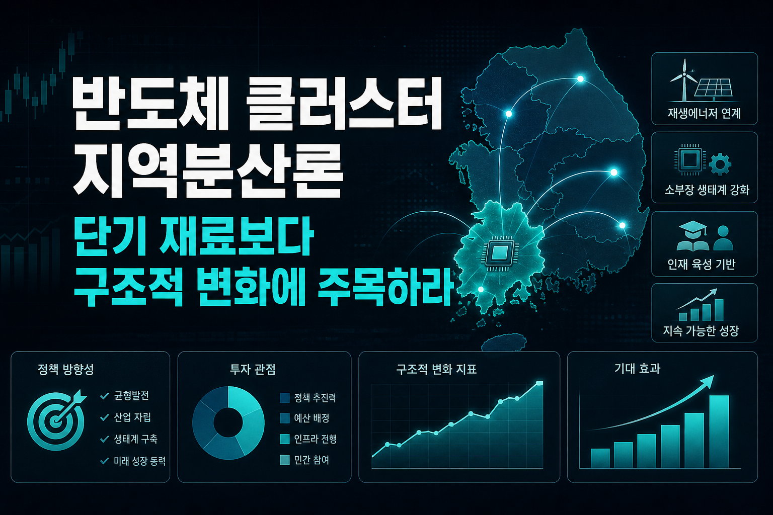 반도체 클러스터 지역분산론, 단기 재료보다 구조적 변화에 주목하라