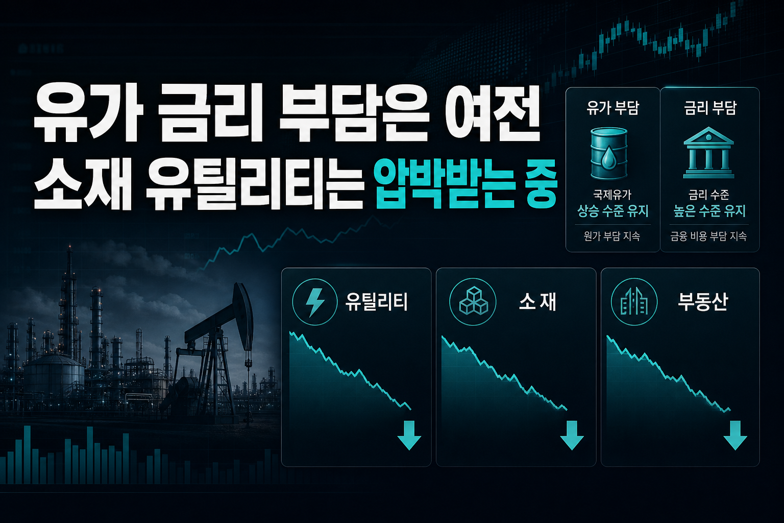 유가·금리 부담은 여전, 소재·유틸리티는 압박받는 중