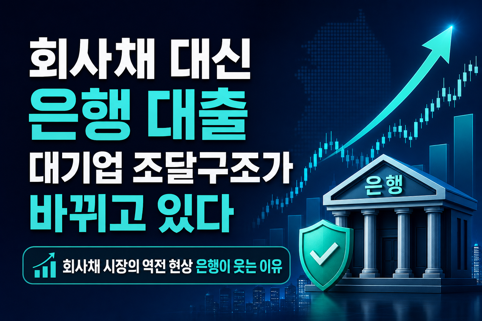 회사채 대신 은행 대출, 대기업 조달구조가 바뀌고 있다