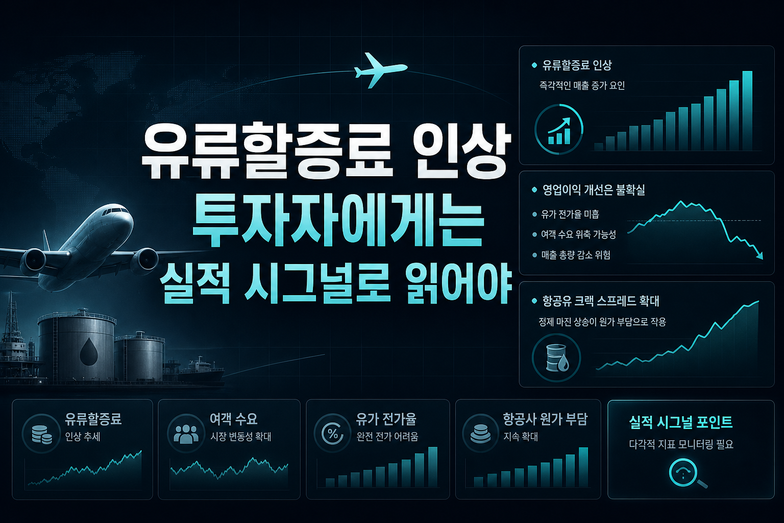 유류할증료 인상, 투자자에게는 실적 시그널로 읽어야