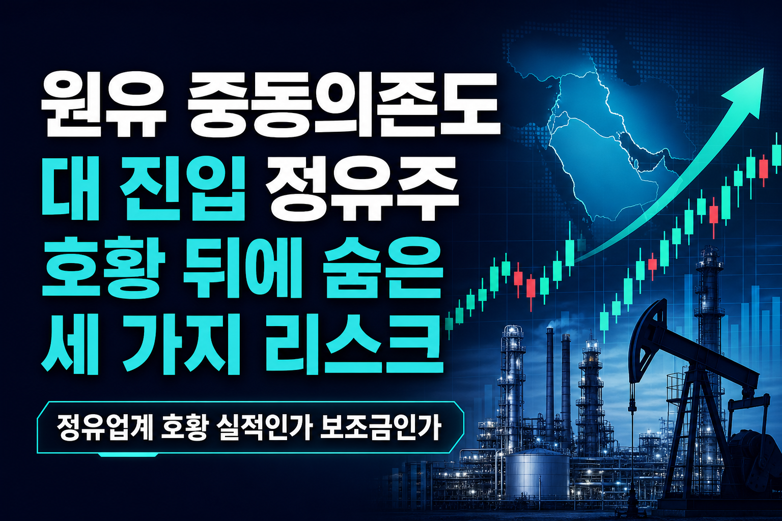 원유 중동의존도 50%대 진입, 정유주 호황 뒤에 숨은 세 가지 리스크