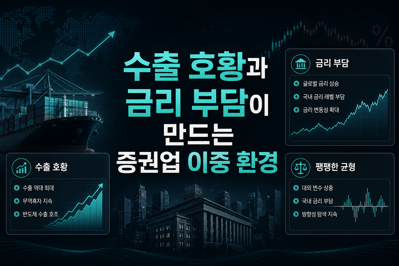 수출 호황과 금리 부담이 만드는 증권업 이중 환경