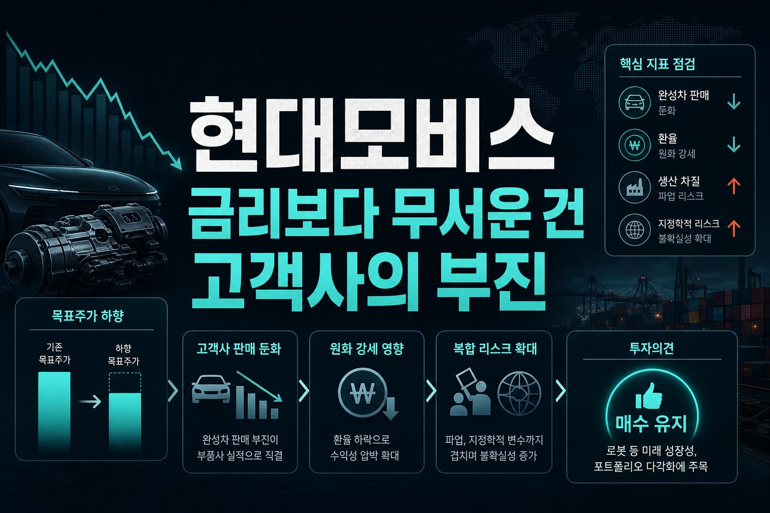 현대모비스, 금리보다 무서운 건 고객사의 부진