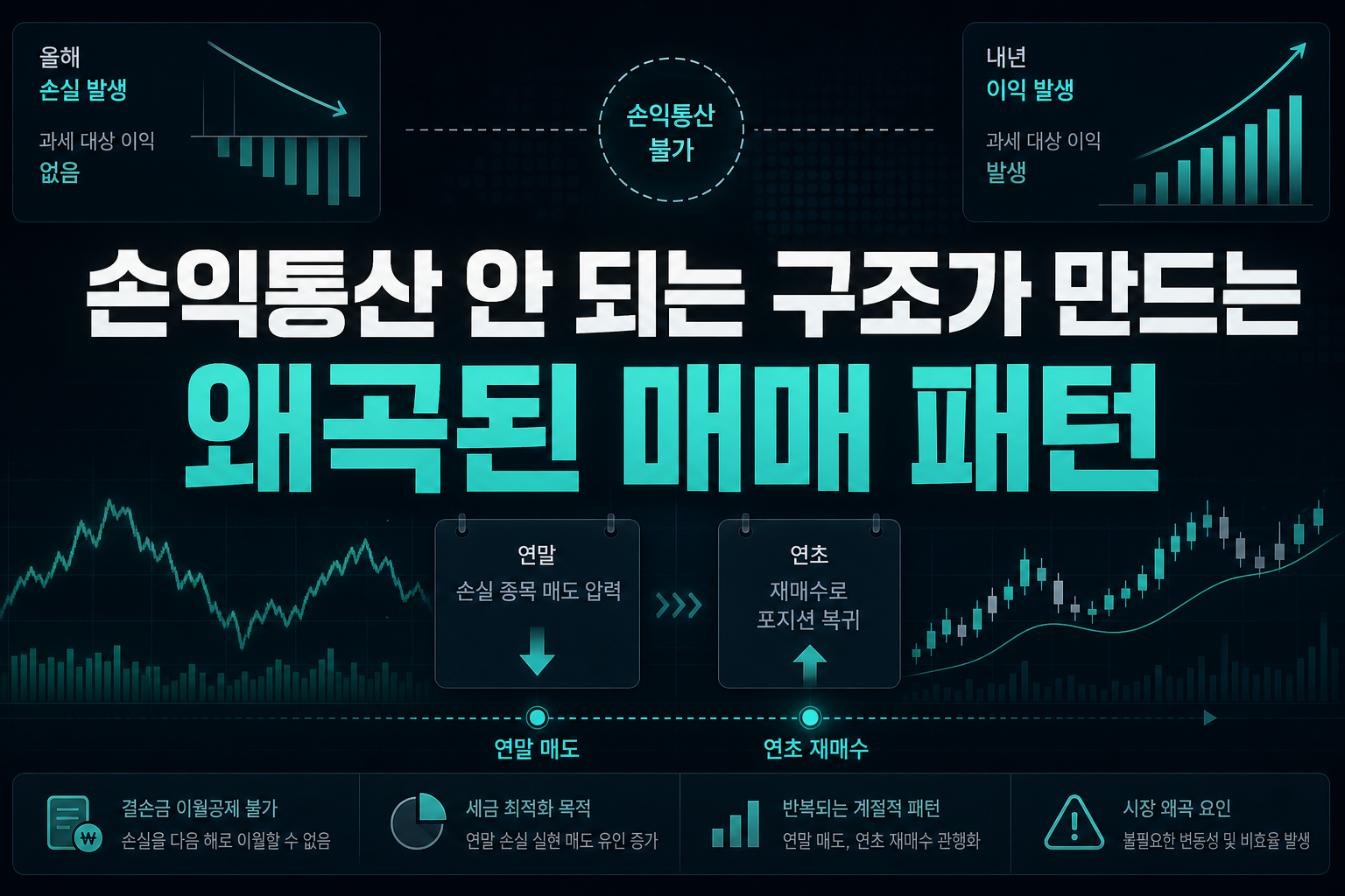 손익통산 안 되는 구조가 만드는 왜곡된 매매 패턴