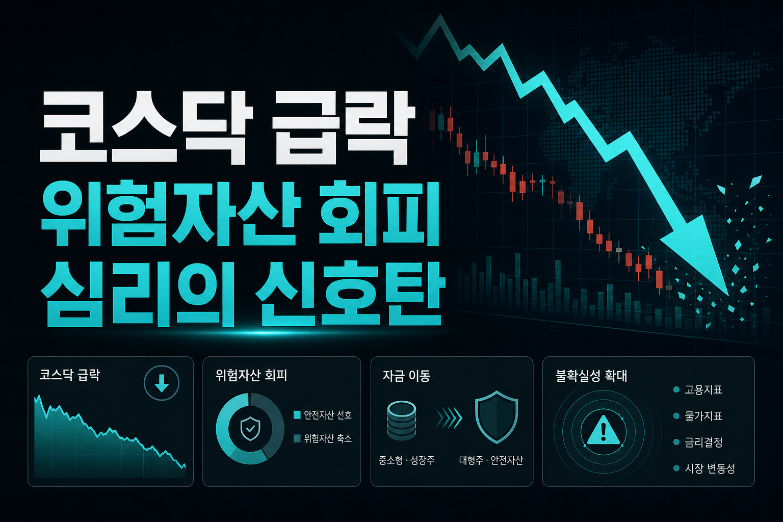 코스닥 급락, 위험자산 회피 심리의 신호탄
