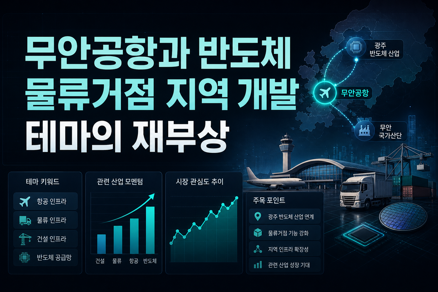 무안공항과 반도체 물류거점, 지역 개발 테마의 재부상