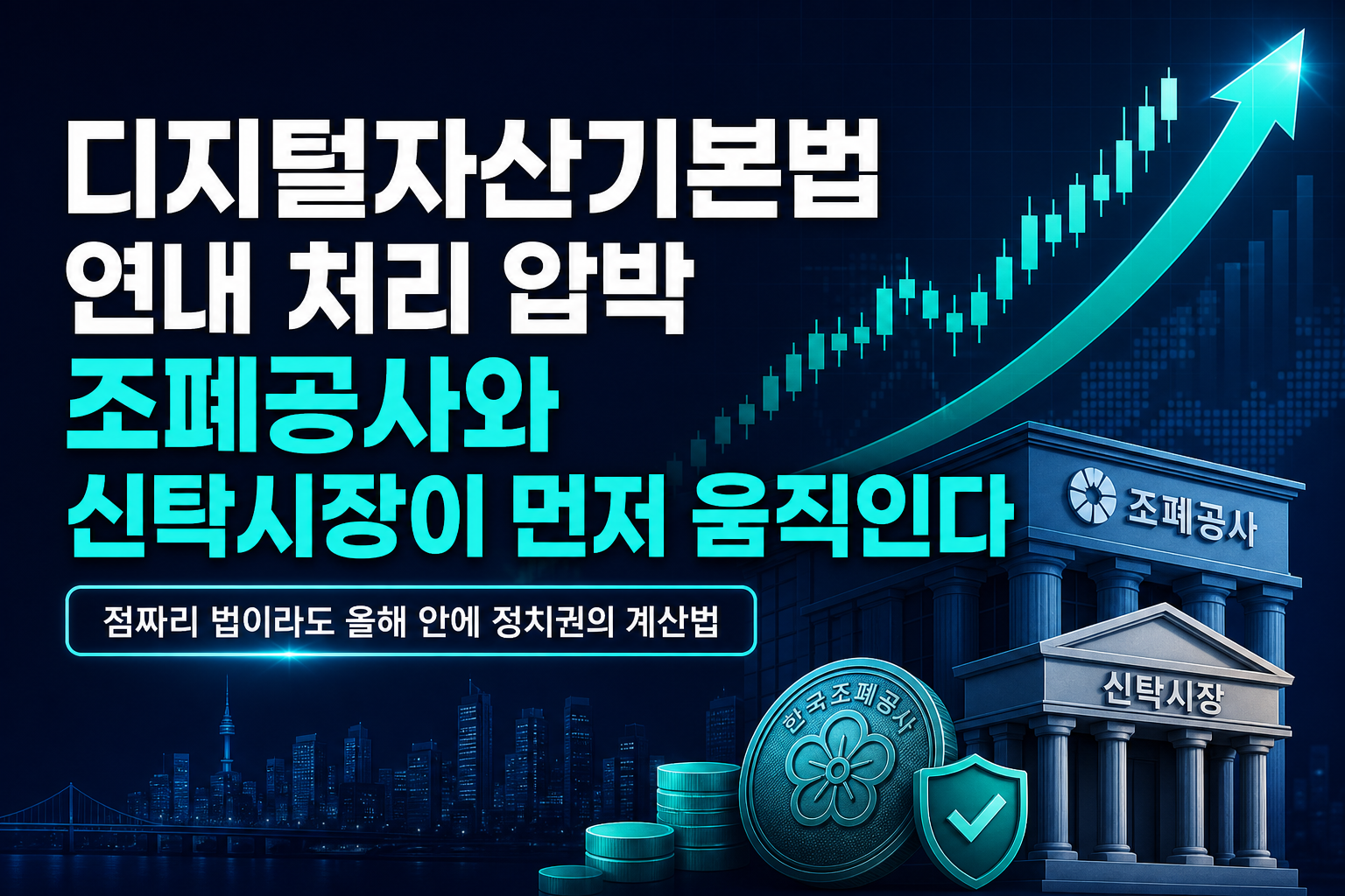 디지털자산기본법 연내 처리 압박, 조폐공사와 신탁시장이 먼저 움직인다