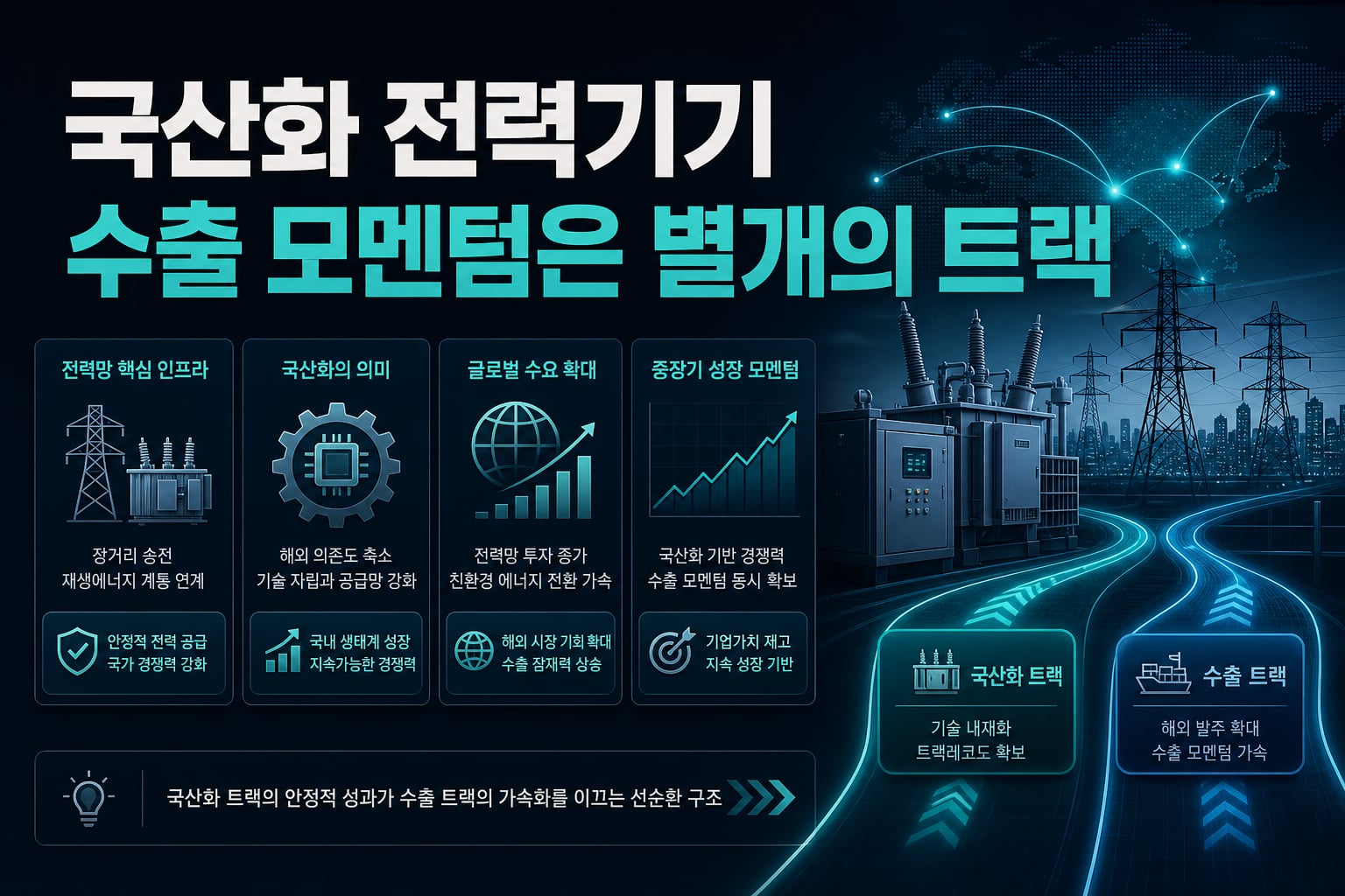 HVDC 국산화, 전력기기 수출 모멘텀은 별개의 트랙