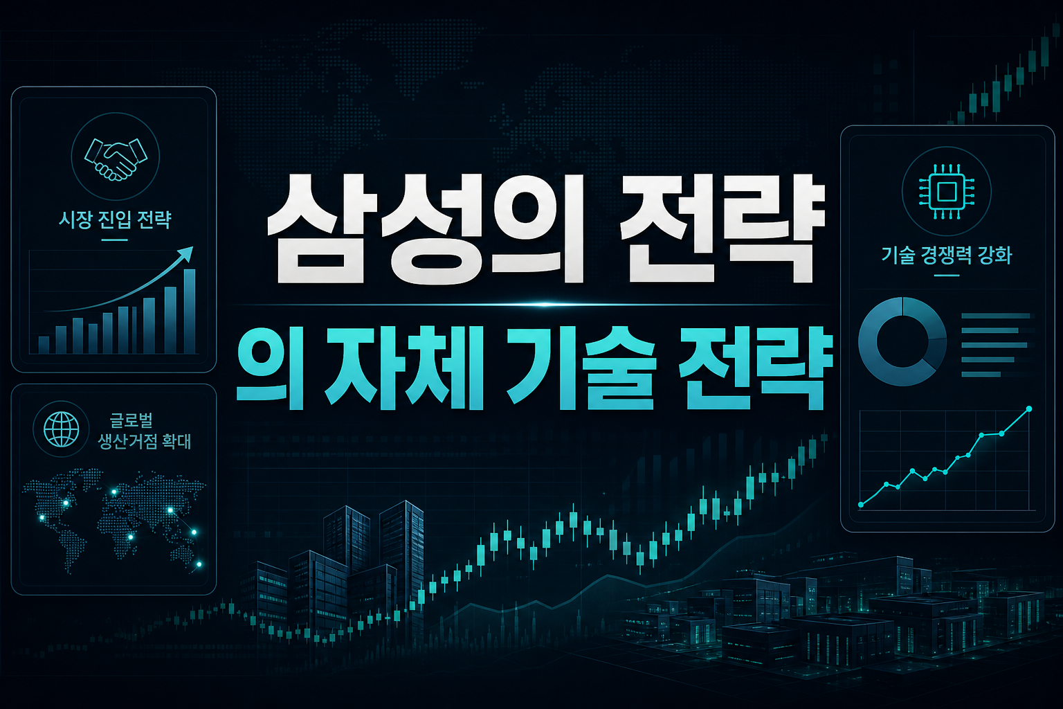 삼성의 M&A 전략, LG의 자체 기술 전략