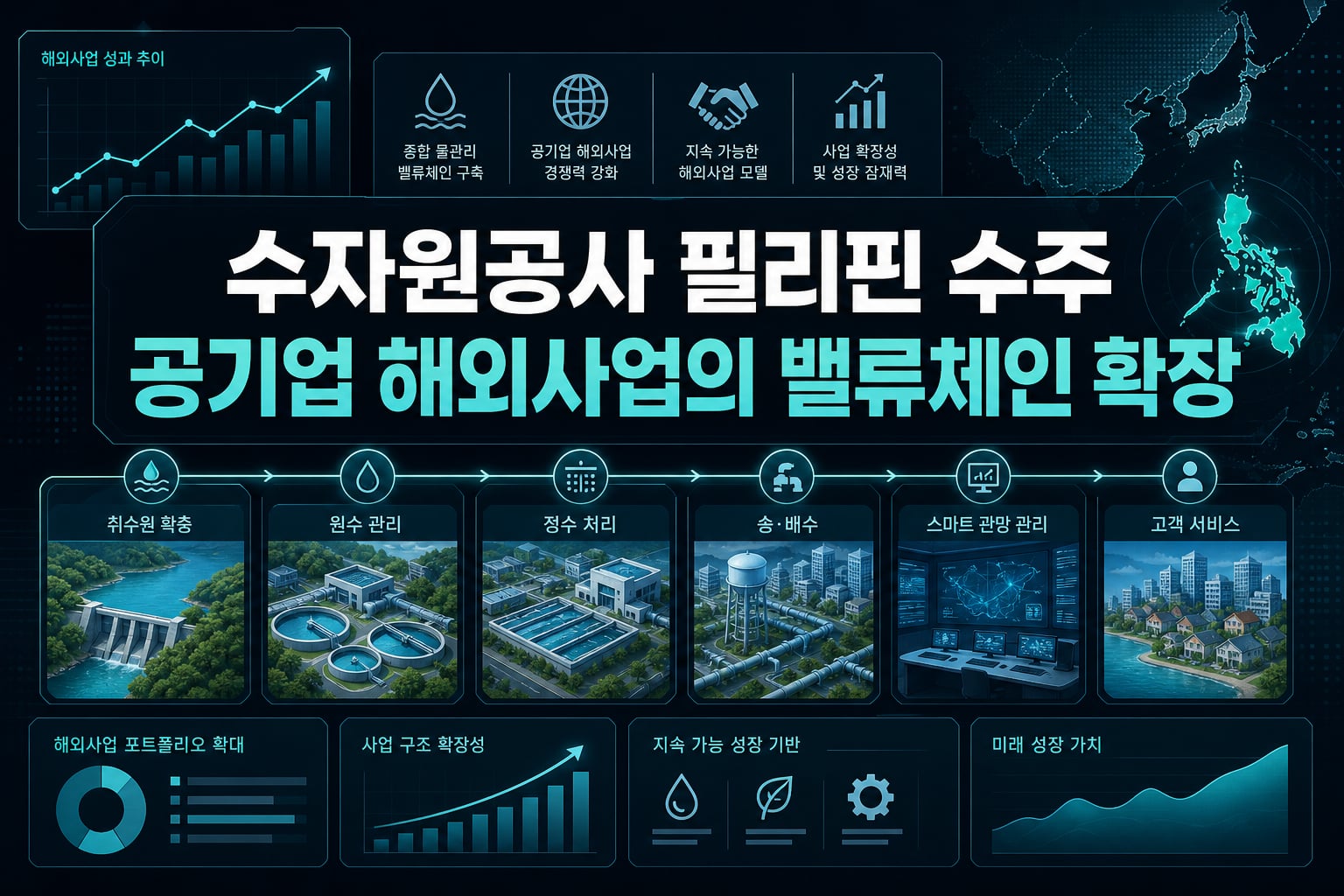 수자원공사 필리핀 수주, 공기업 해외사업의 밸류체인 확장