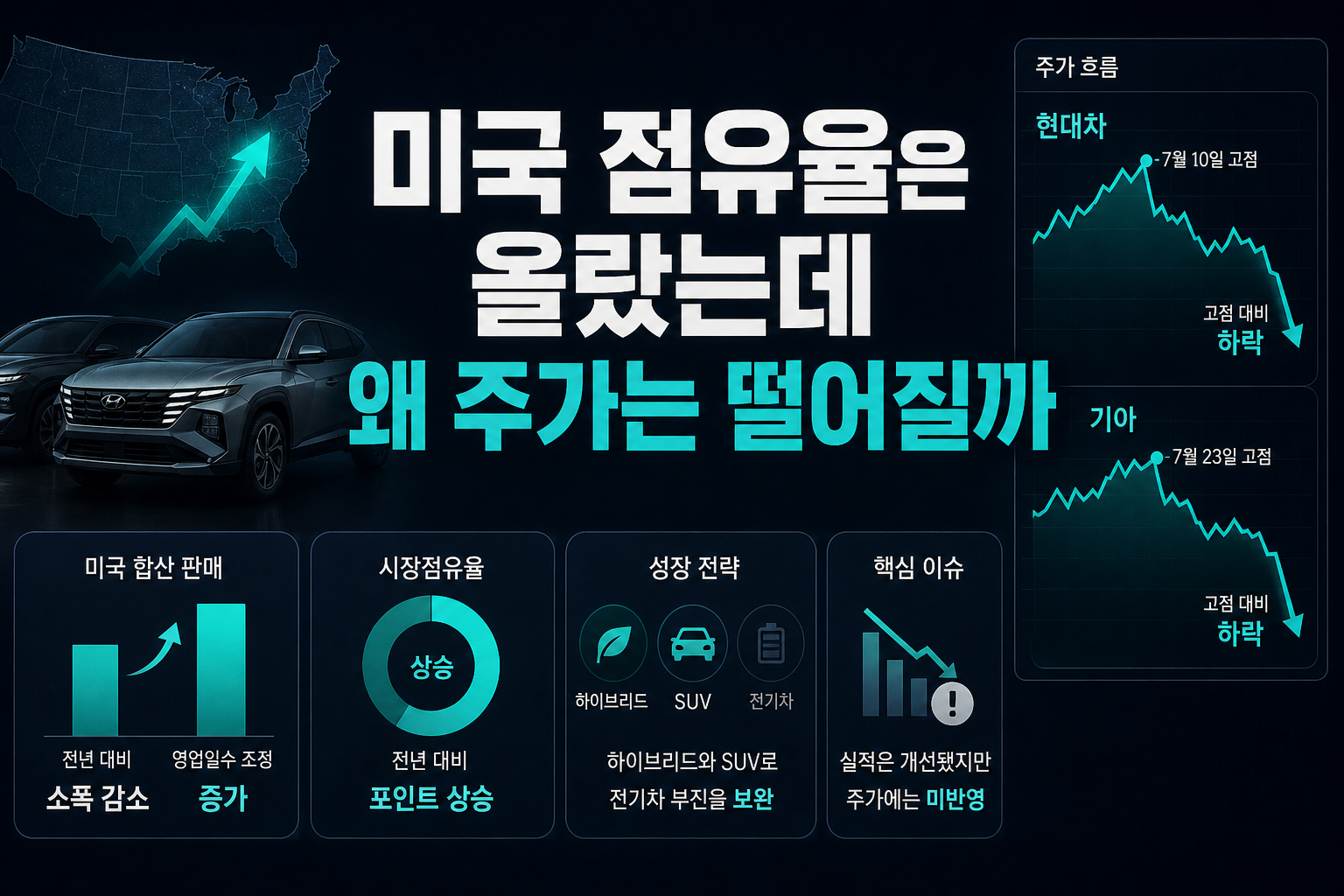 미국 점유율은 올랐는데 왜 주가는 떨어질까