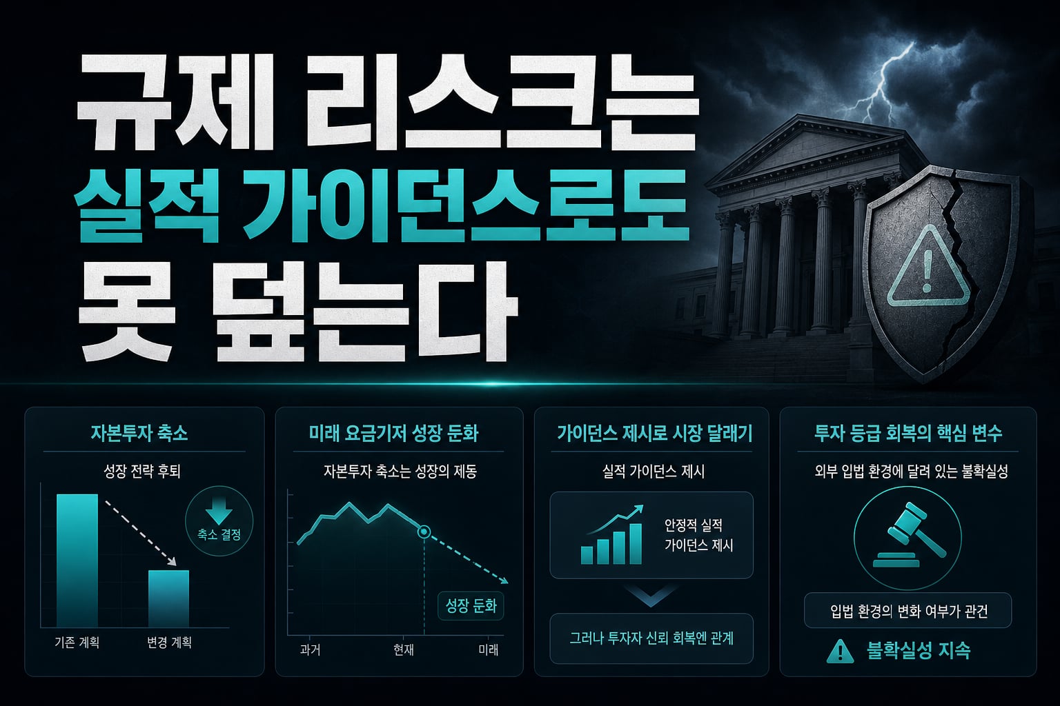 규제 리스크는 실적 가이던스로도 못 덮는다