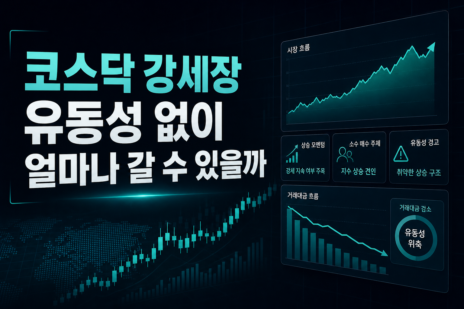 코스닥 강세장, 유동성 없이 얼마나 갈 수 있을까