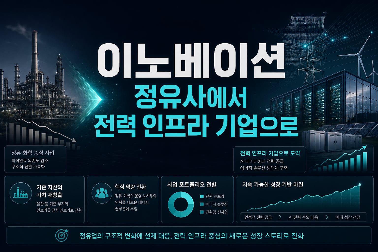 SK이노베이션, 정유사에서 전력 인프라 기업으로