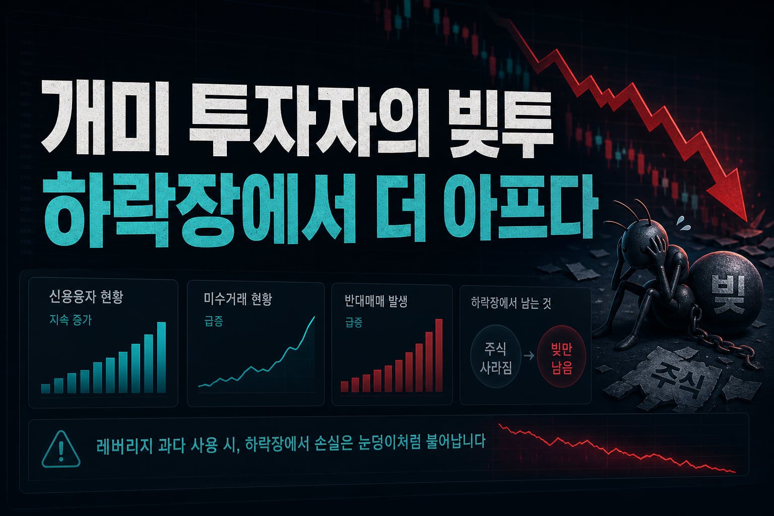 개미 투자자의 빚투, 하락장에서 더 아프다