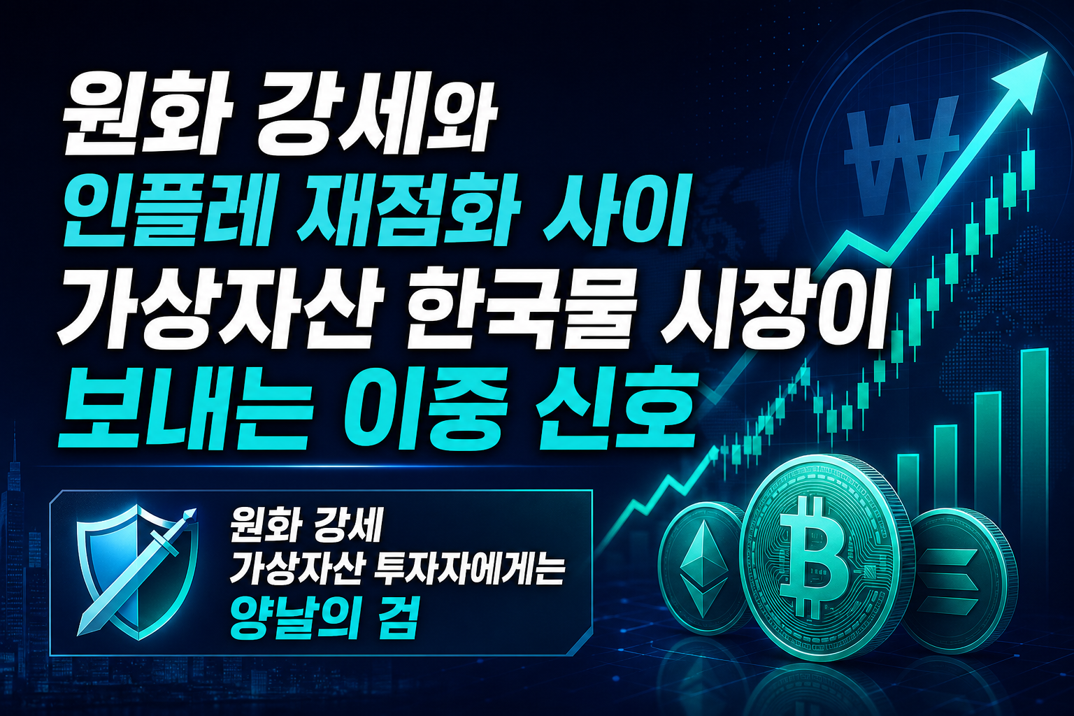 원화 강세와 인플레 재점화 사이, 가상자산·한국물 시장이 보내는 이중 신호