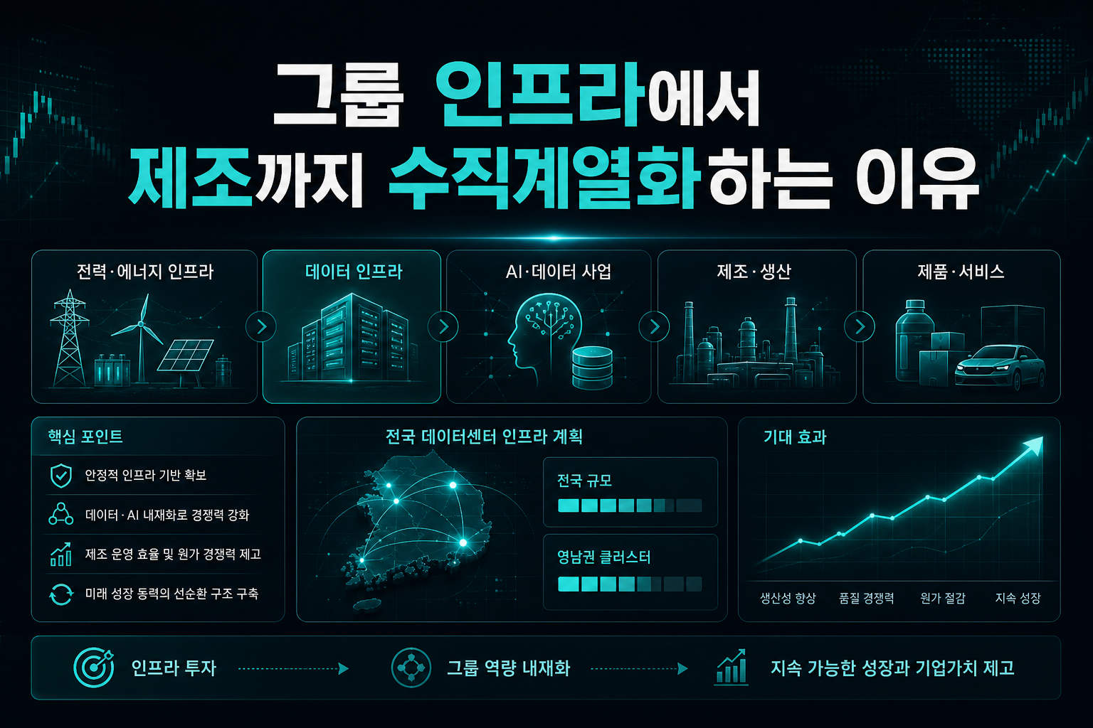 SK그룹, 인프라에서 제조까지 수직계열화하는 이유