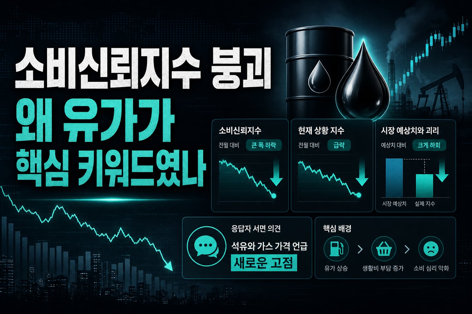 소비신뢰지수 붕괴, 왜 유가가 핵심 키워드였나