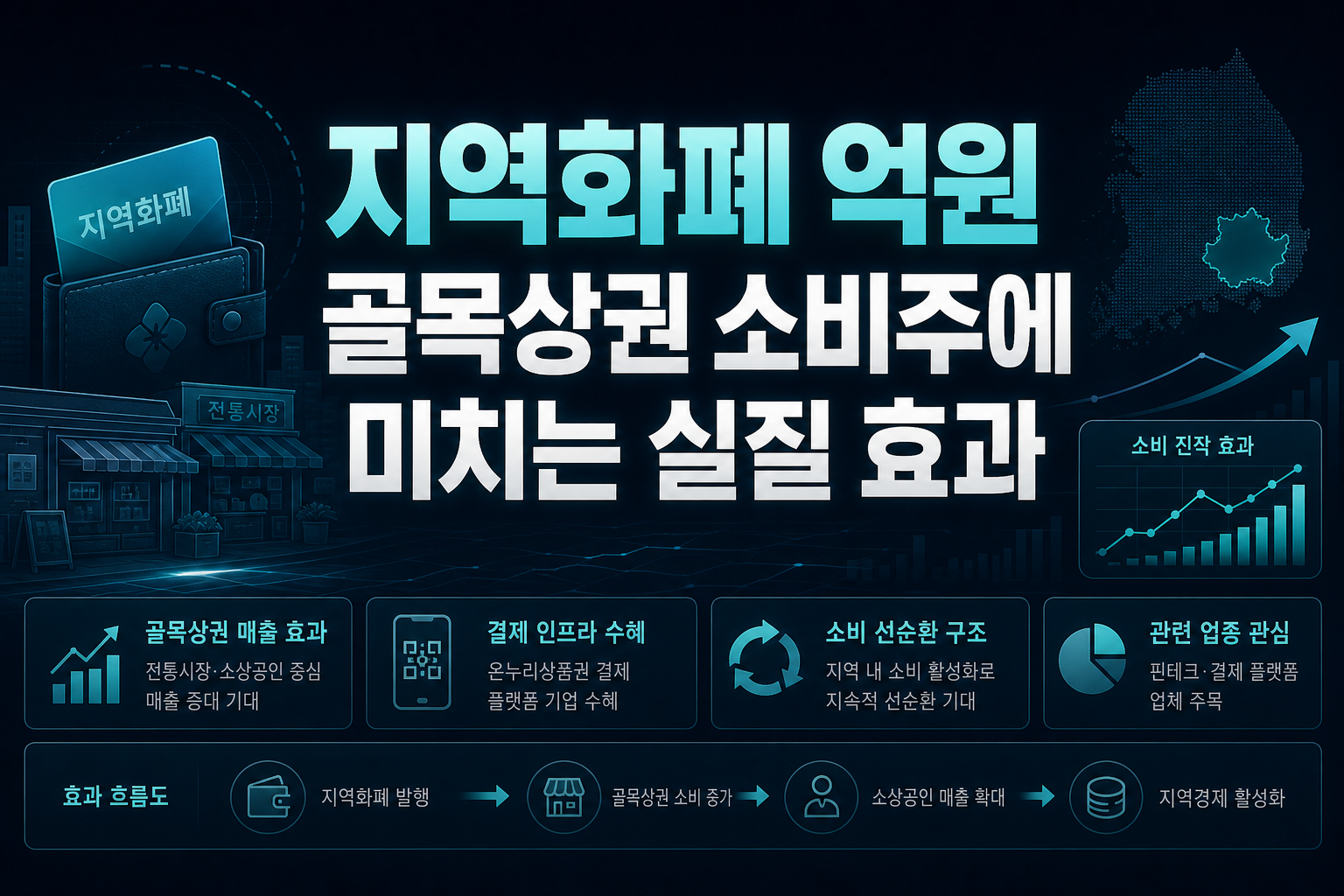 지역화폐 1000억원, 골목상권 소비주에 미치는 실질 효과
