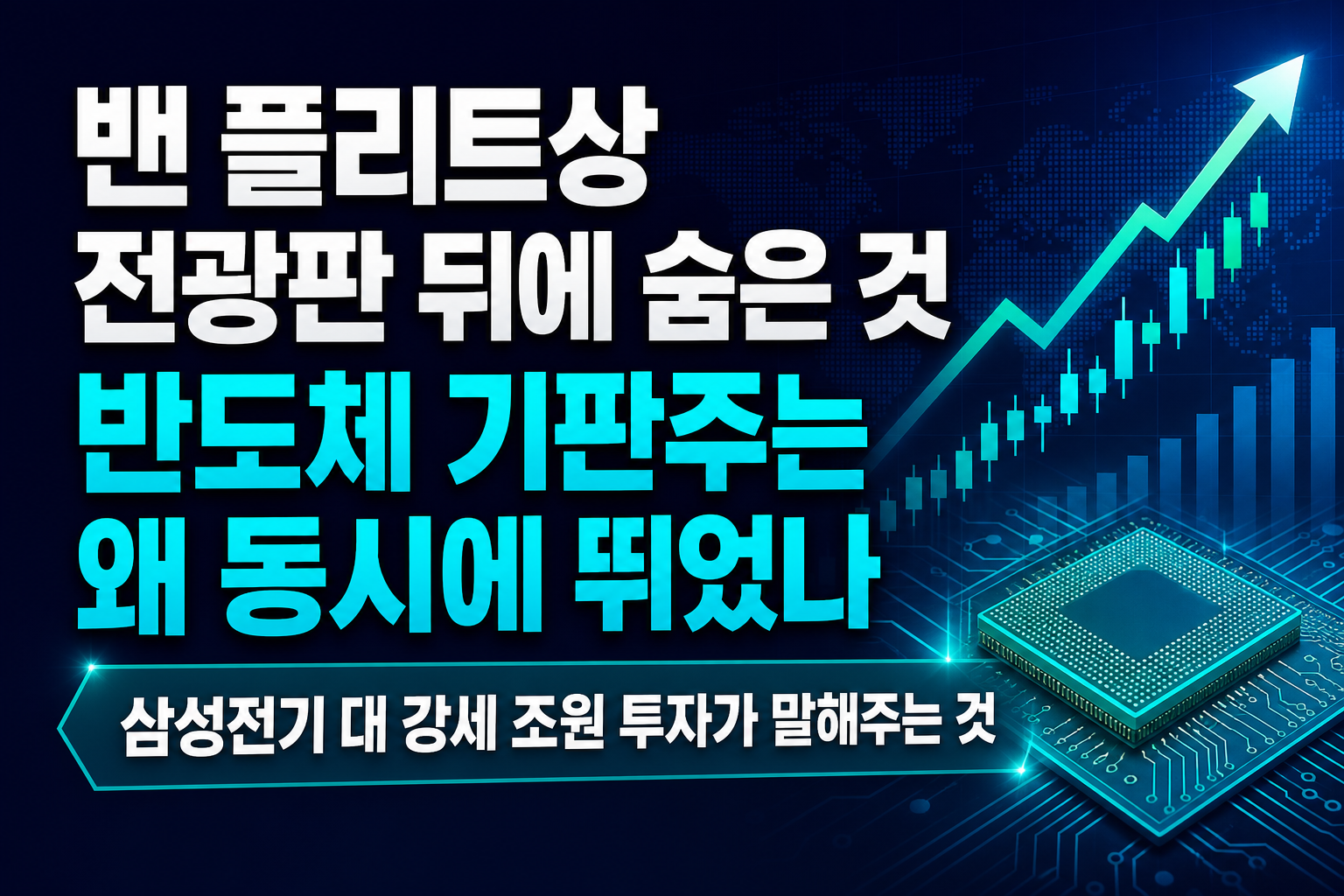 밴 플리트상 전광판 뒤에 숨은 것, 반도체 기판주는 왜 동시에 뛰었나
