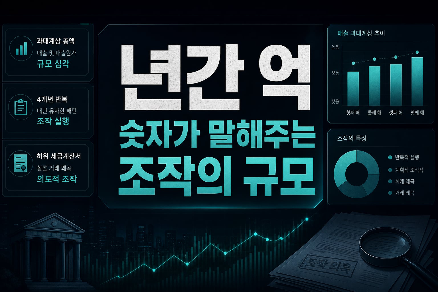 4년간 530억, 숫자가 말해주는 조작의 규모