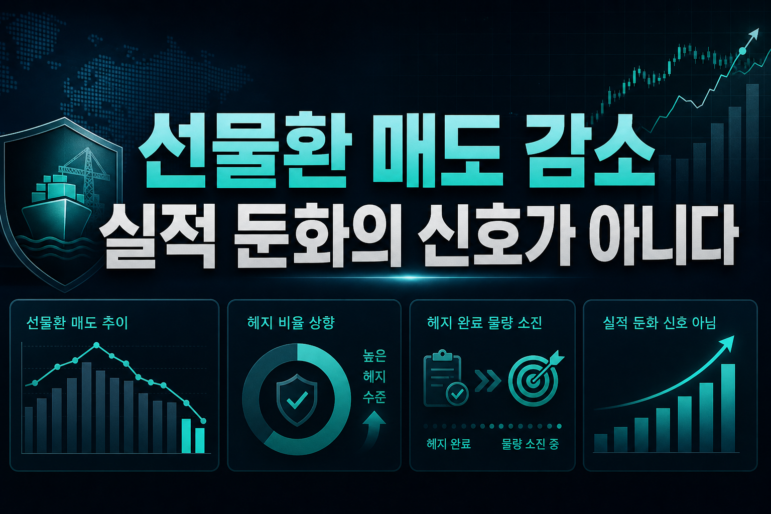 선물환 매도 감소, 실적 둔화의 신호가 아니다