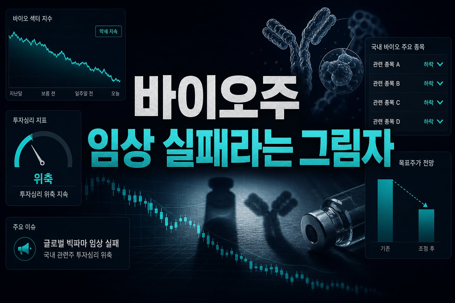 바이오주, 임상 실패라는 그림자