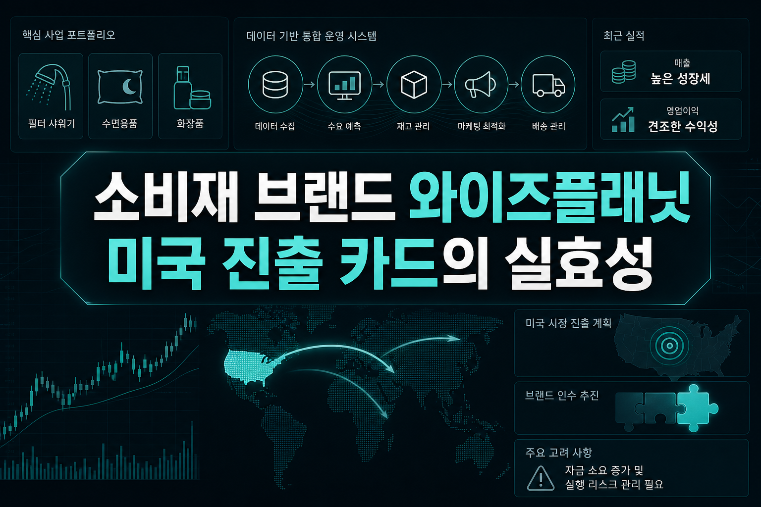 소비재 브랜드 와이즈플래닛, 미국 진출 카드의 실효성