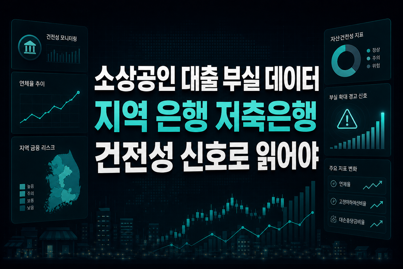 소상공인 대출 부실 데이터, 지역 은행·저축은행 건전성 신호로 읽어야