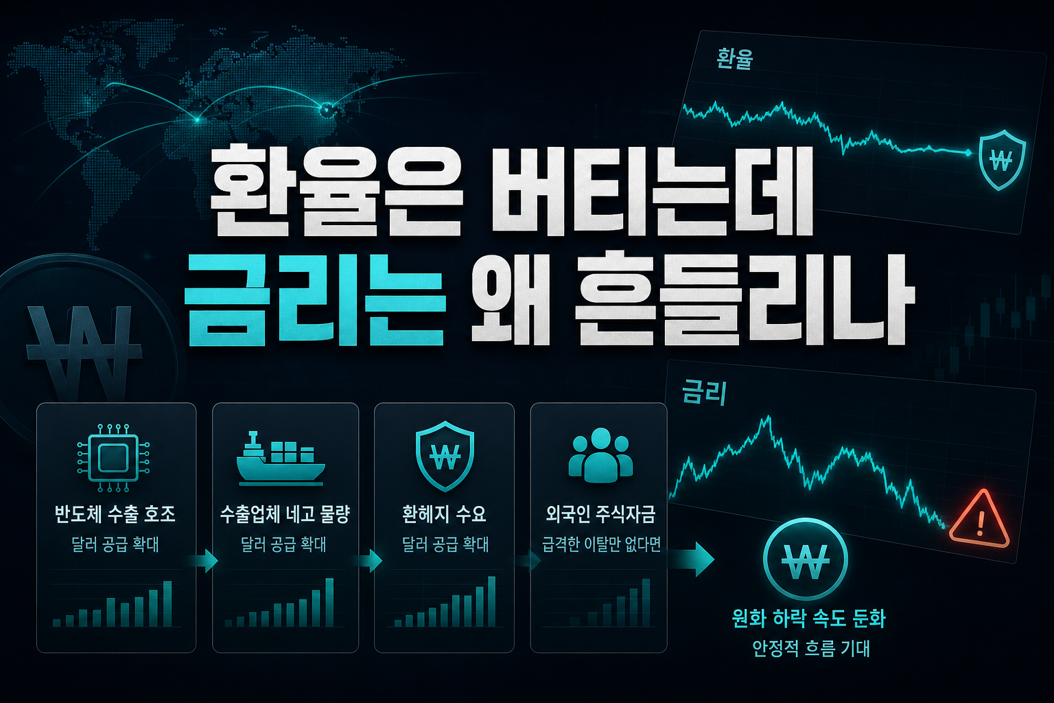 환율은 버티는데 금리는 왜 흔들리나