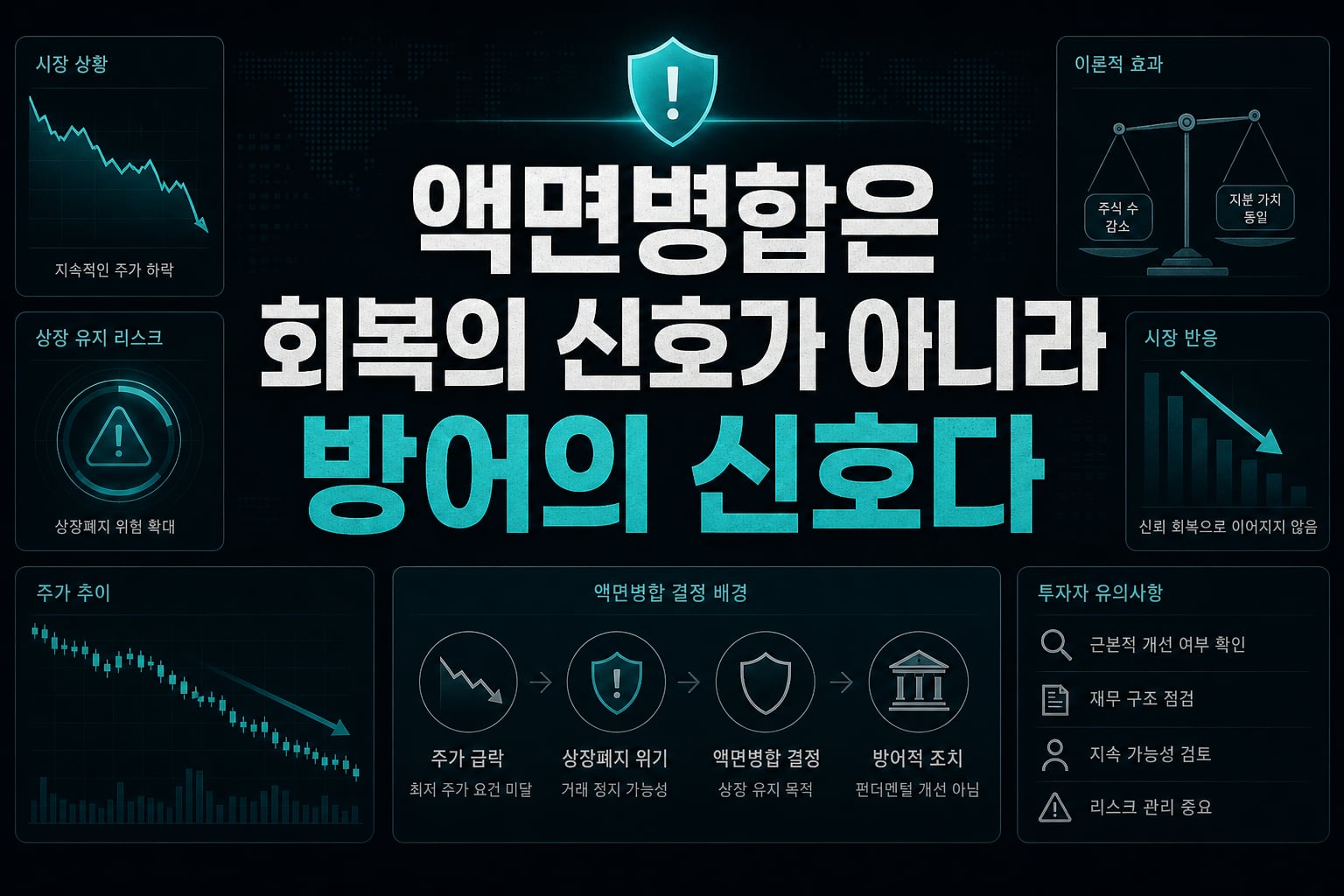 액면병합은 회복의 신호가 아니라 방어의 신호다