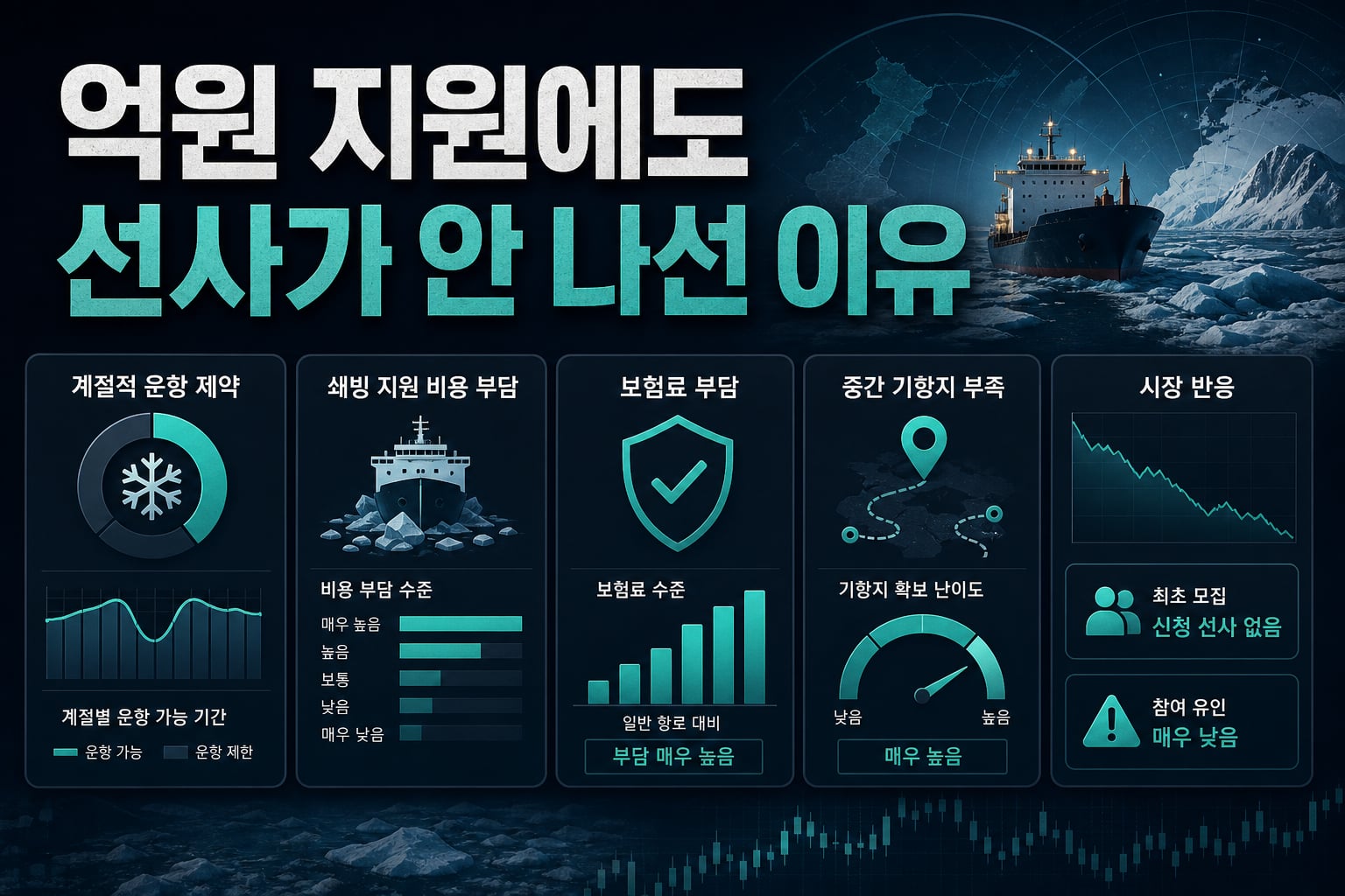 110억원 지원에도 선사가 안 나선 이유