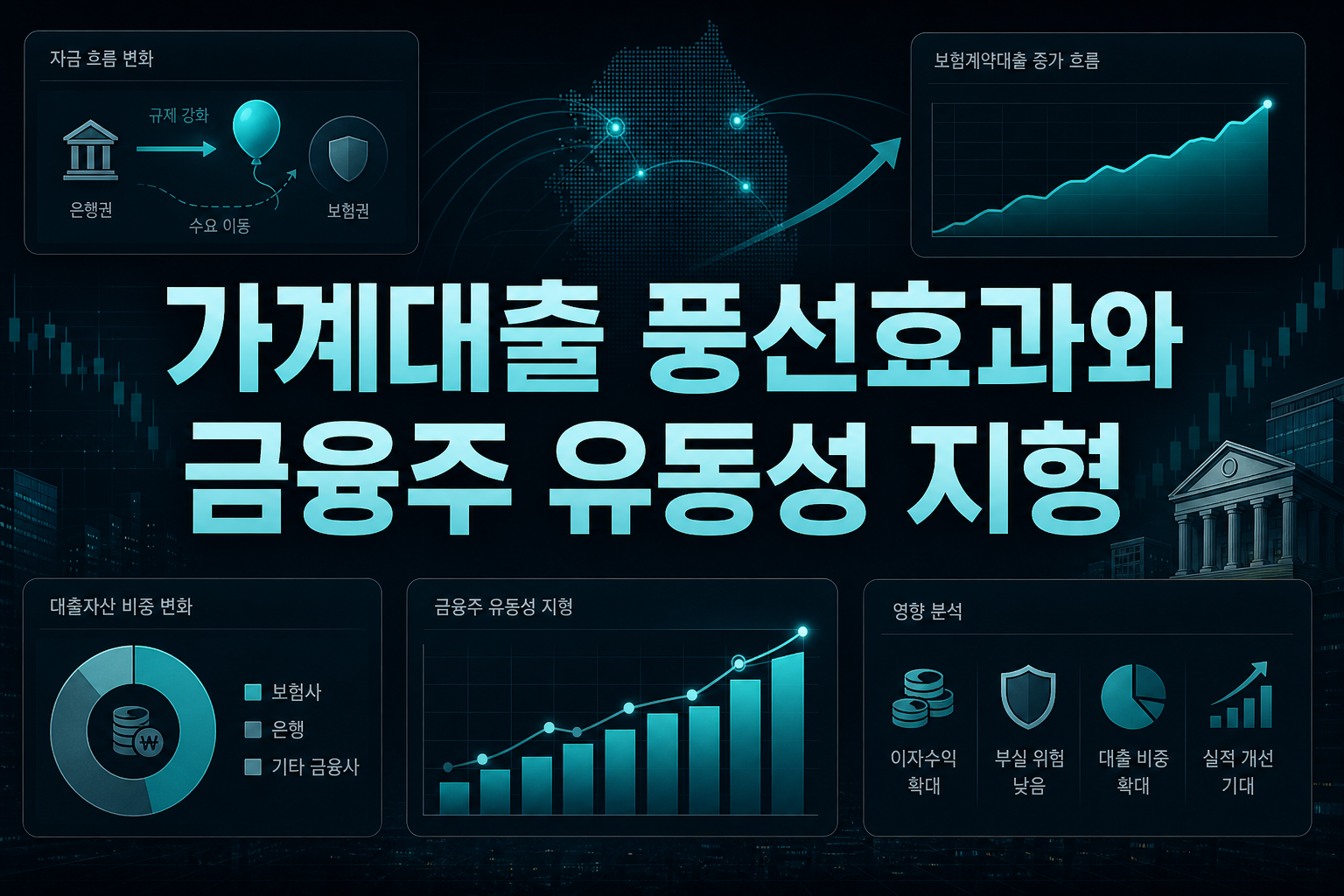 가계대출 풍선효과와 금융주 유동성 지형
