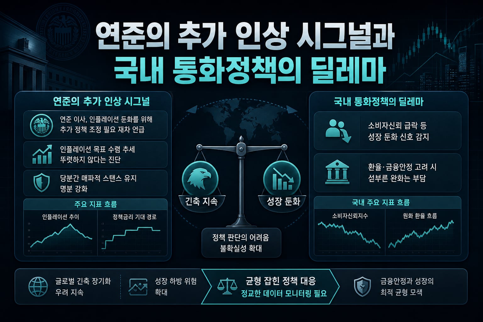 연준의 추가 인상 시그널과 국내 통화정책의 딜레마