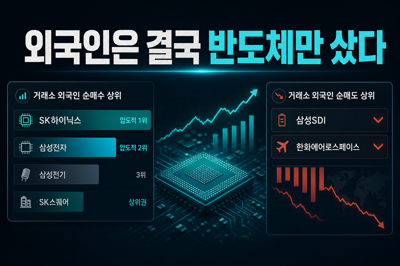 외국인은 결국 반도체만 샀다