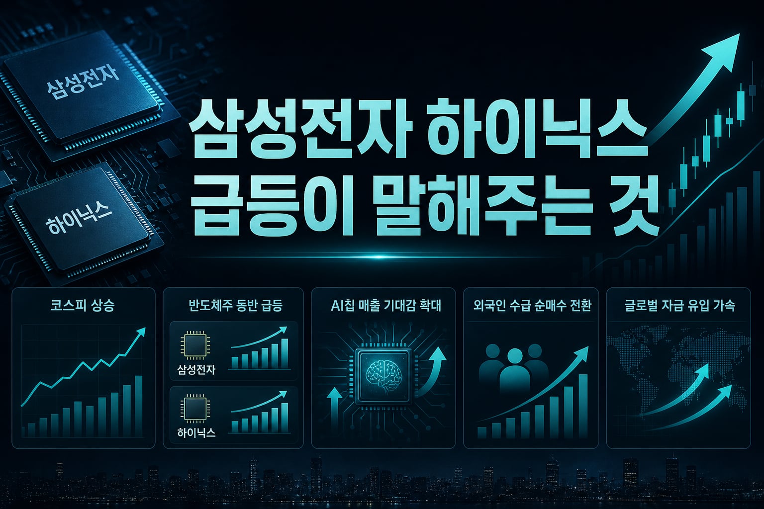 삼성전자 3.4%, SK하이닉스 6.4% 급등이 말해주는 것