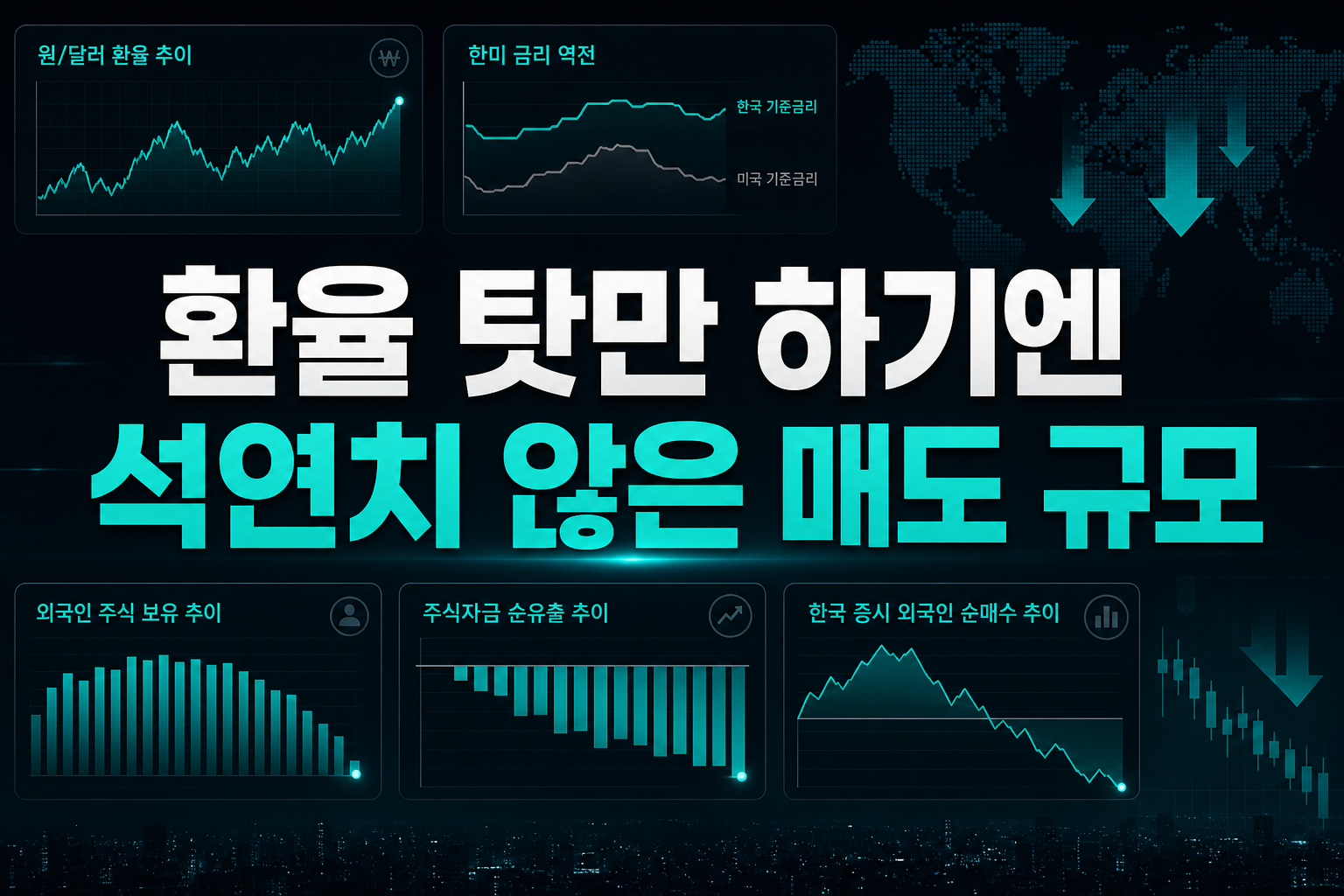 환율 탓만 하기엔 석연치 않은 매도 규모