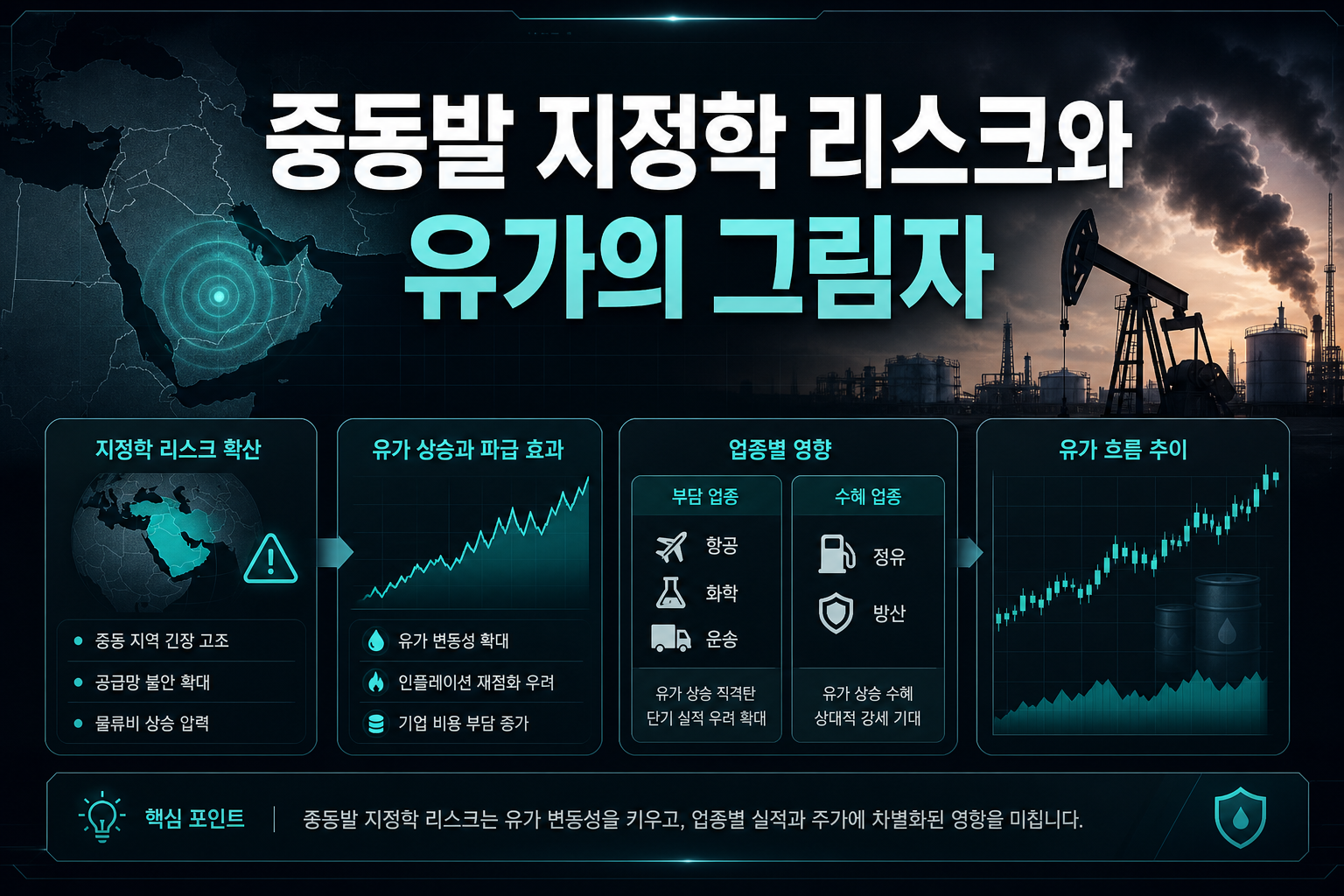 중동발 지정학 리스크와 유가의 그림자