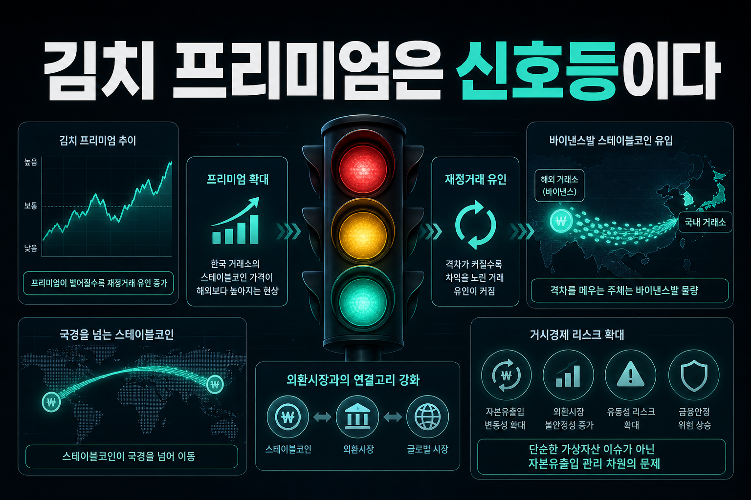 김치 프리미엄은 신호등이다