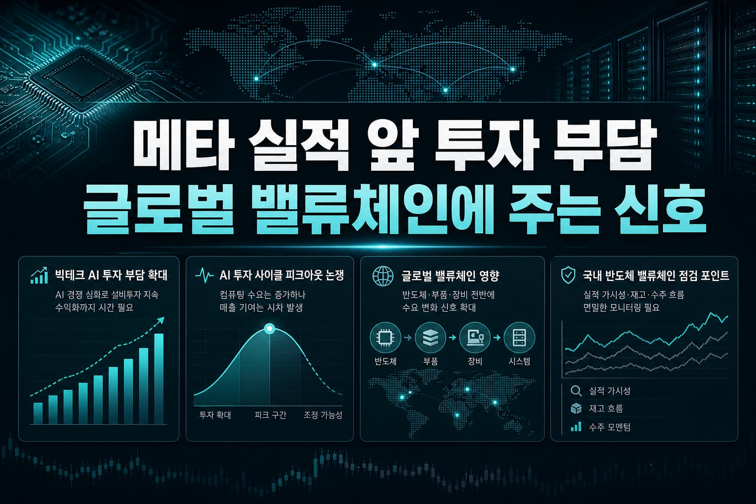 메타 실적 앞 AI 투자 부담, 글로벌 밸류체인에 주는 신호