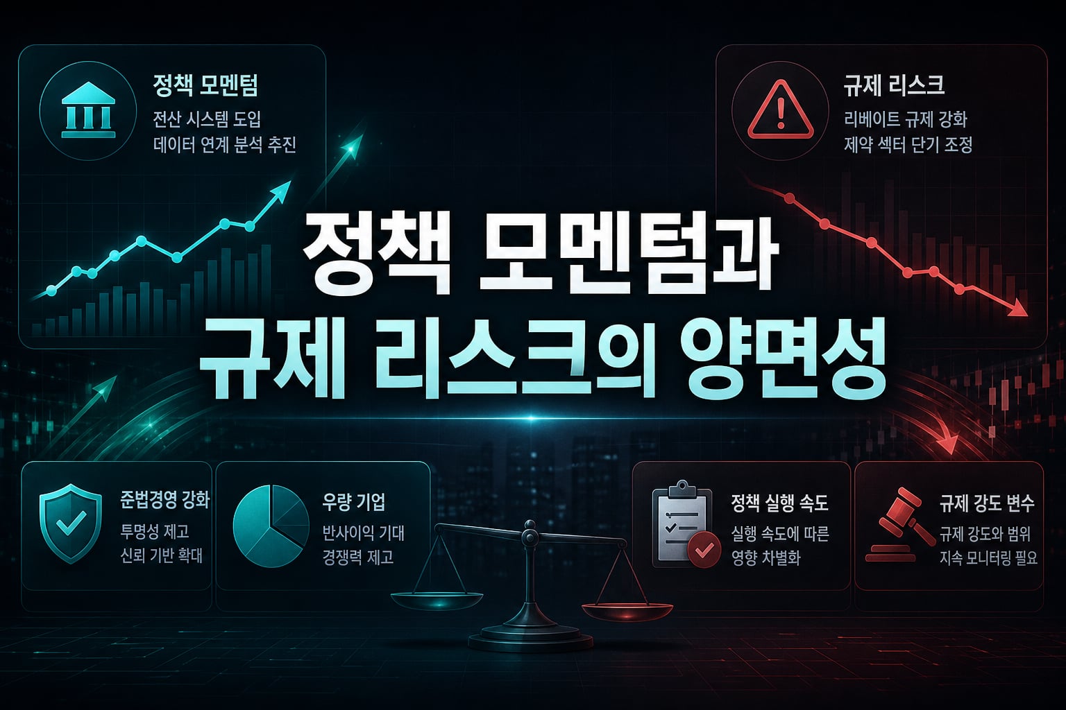 정책 모멘텀과 규제 리스크의 양면성