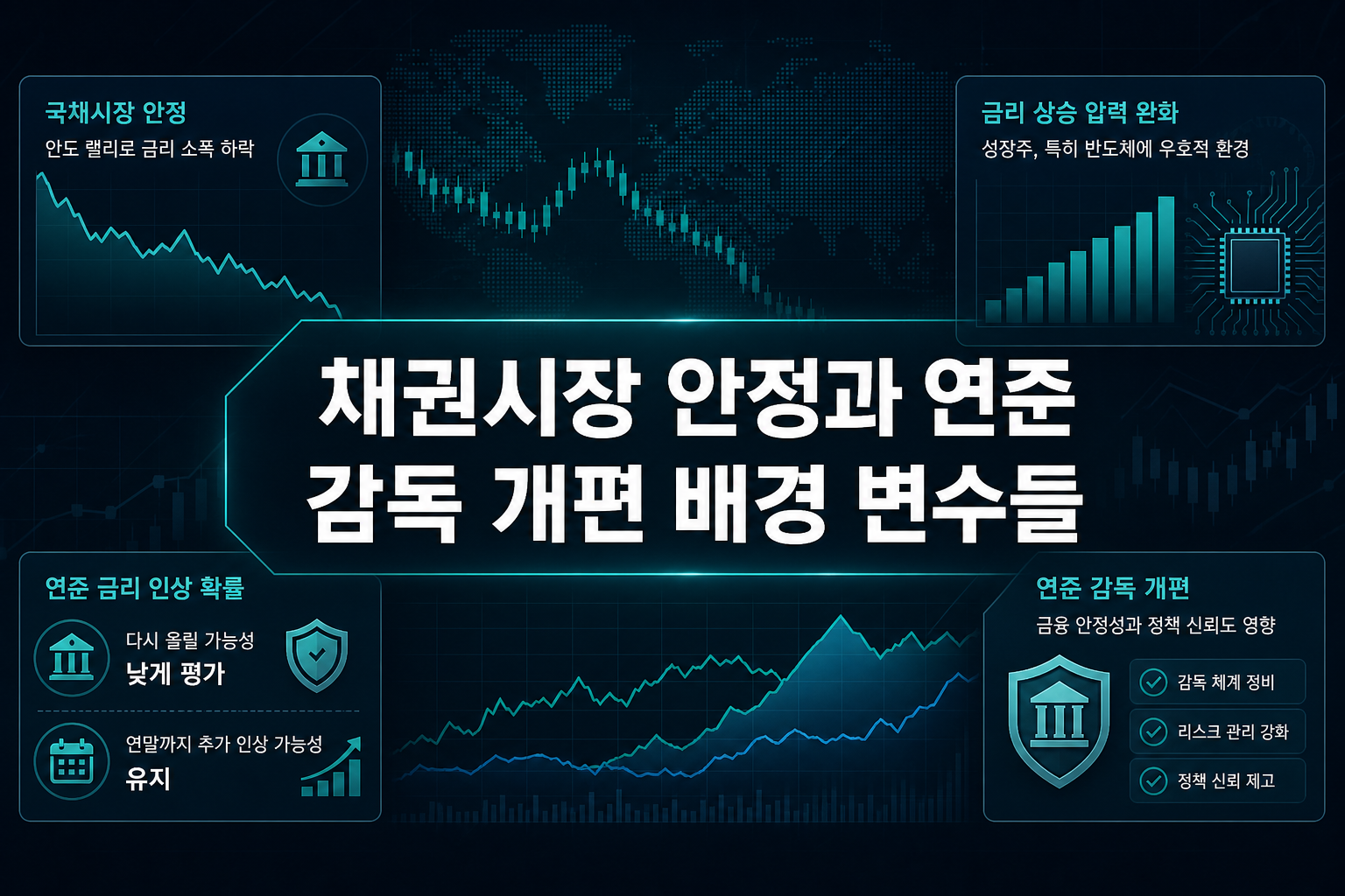 채권시장 안정과 연준 감독 개편, 배경 변수들
